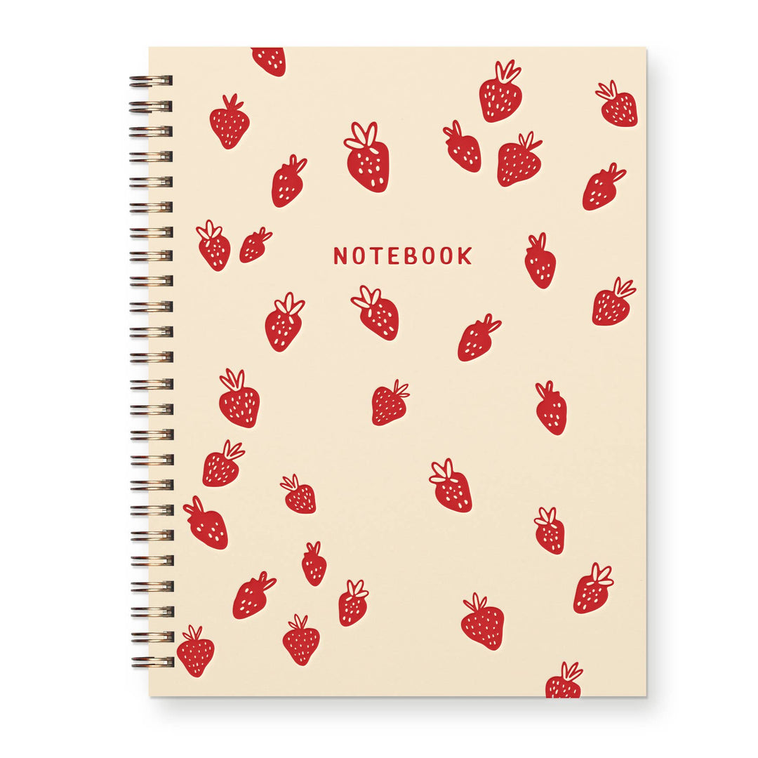 Ruff House Print Shop - Strawberry Pattern Journal : Lined Notebook