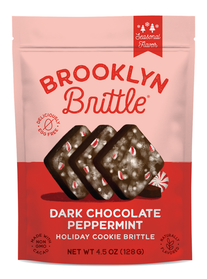 Brooklyn Brittle - Italian Cookie Brittle – Dark Chocolate Peppermint Pouch Bag