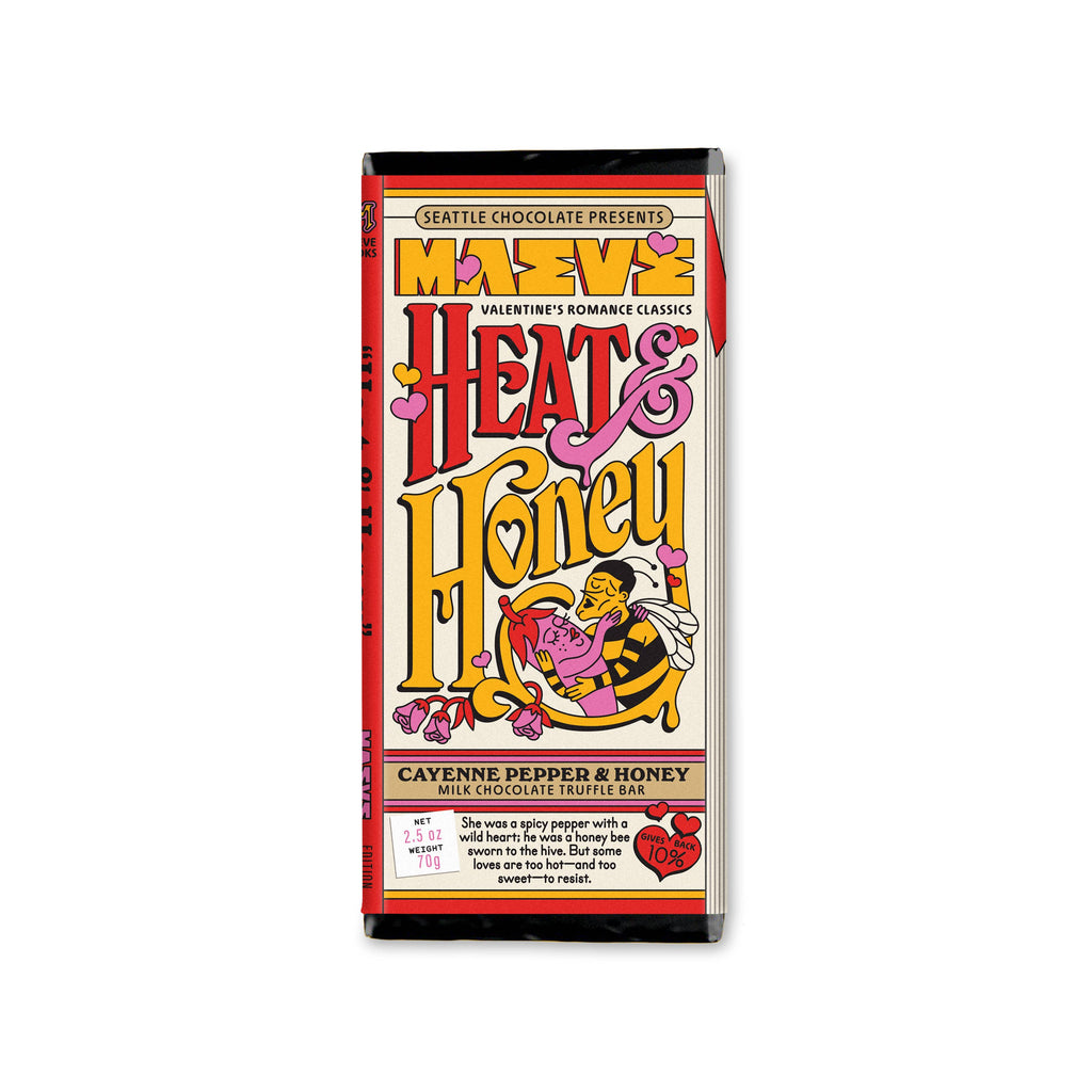 Seattle Chocolate Presents Maeve - Heat & Honey Truffle Bar – Bel