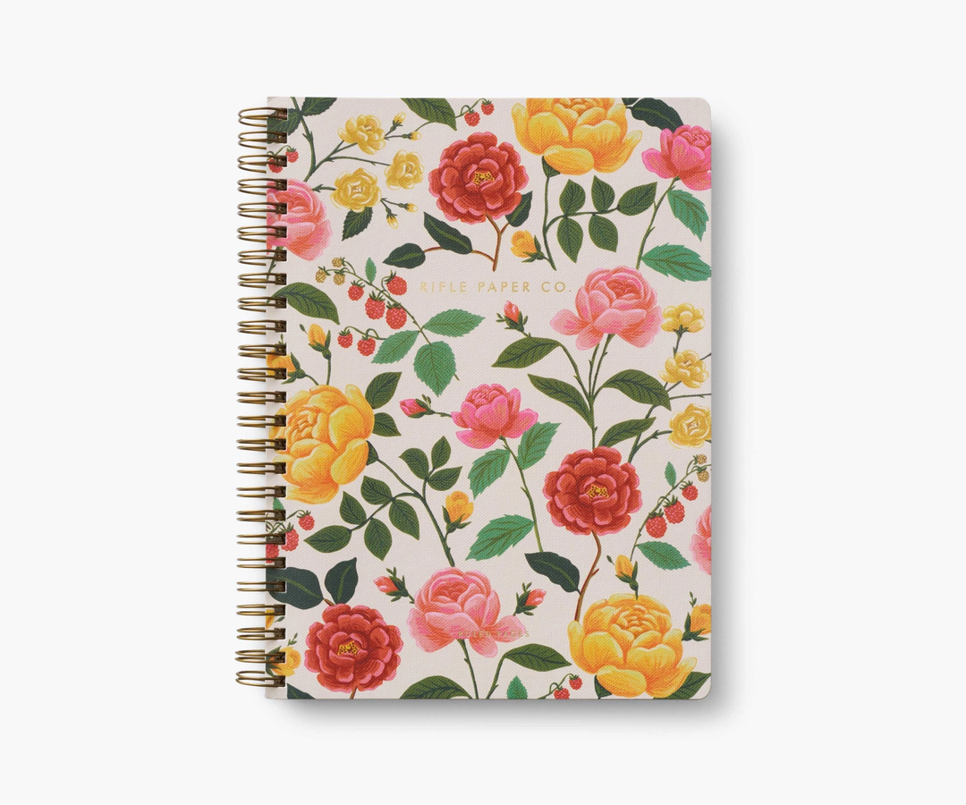 Rifle Paper Co. - Roses Spiral Notebook, Lee's Summit, MO, Bel Fiore Co. Flower Bar + Boutique