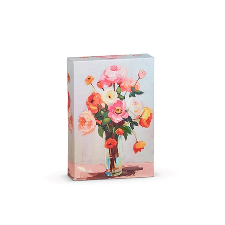 6 Orange Floral Wall Art