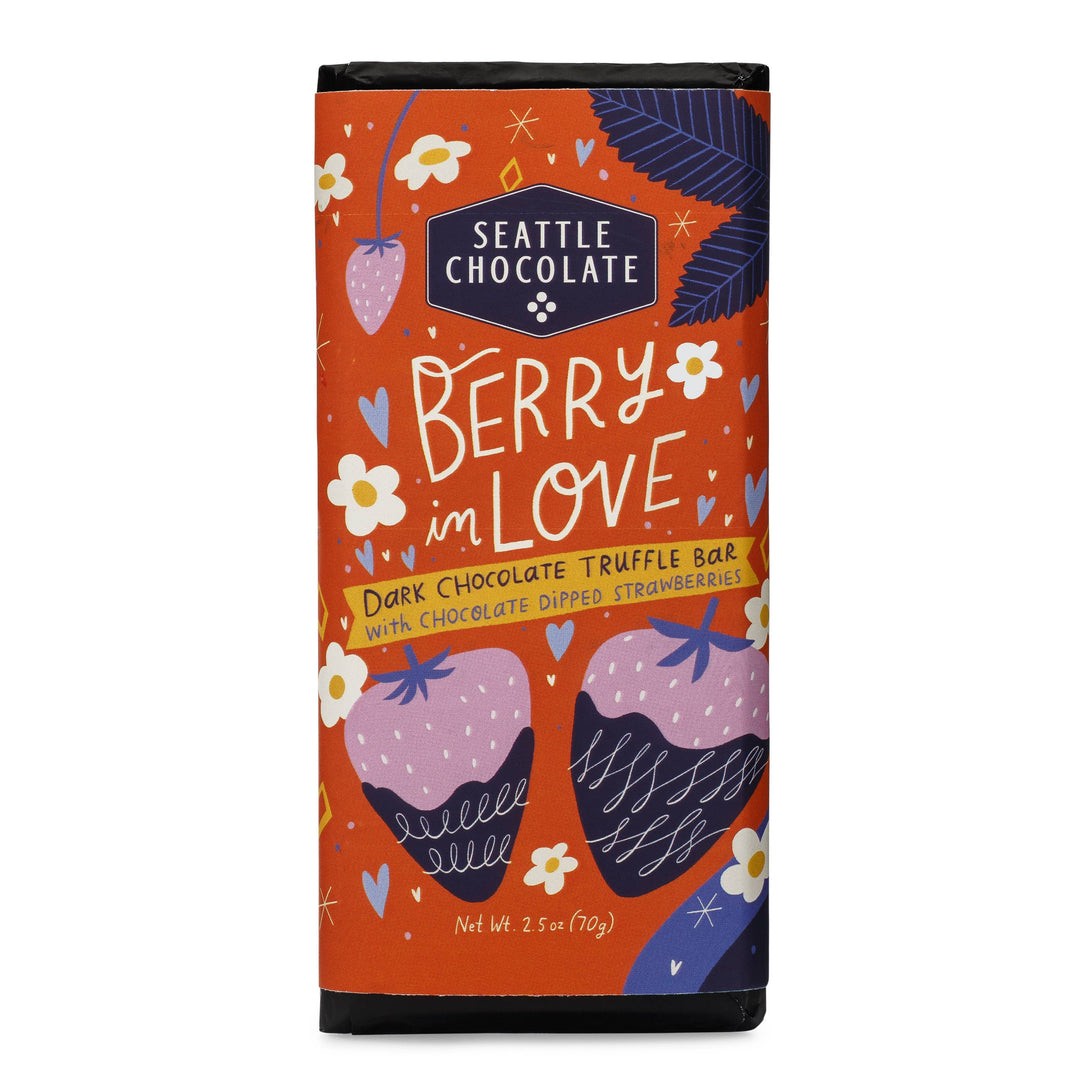 Seattle Chocolate Co. - Berry In Love Truffle Bar, Kansas City Gift Shop, Lee's Summit, MO, Bel Fiore Co. Flower Bar + Boutique