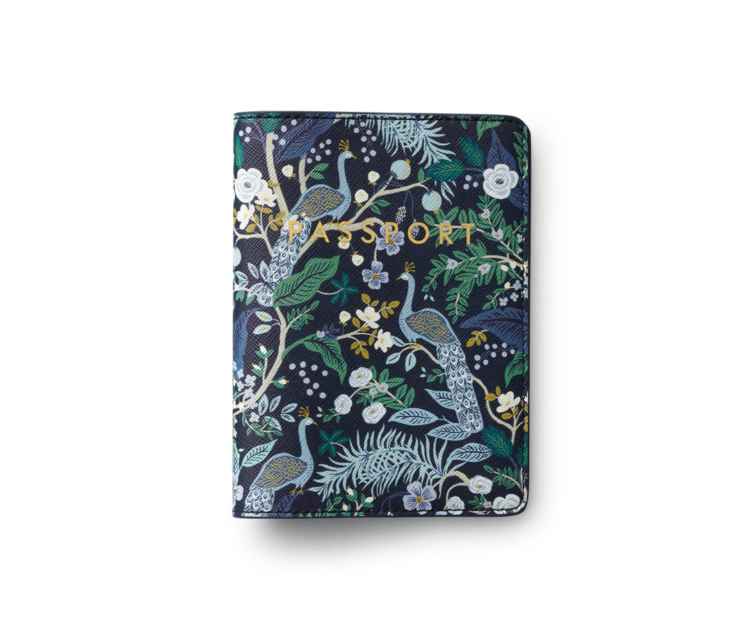 Rifle Paper Co. - Peacock Passport Holder, Kansas City Gift Shop, Lee's Summit, MO, Bel Fiore Co. Flower Bar + Boutique