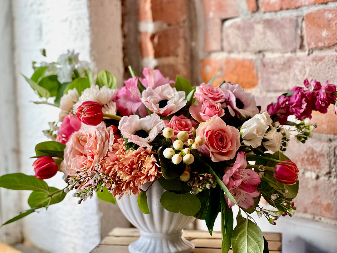 Valentines Garden Inspired Grand Arrangement Forever In Love Floral Arrangement, Lee's Summit, MO, Bel Fiore Co. Flower Bar + Boutique