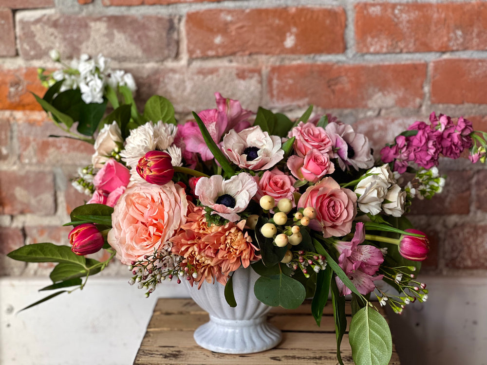 Valentines Garden Inspired Grand Arrangement Forever In Love Floral Arrangement, Lee's Summit, MO, Bel Fiore Co. Flower Bar + Boutique